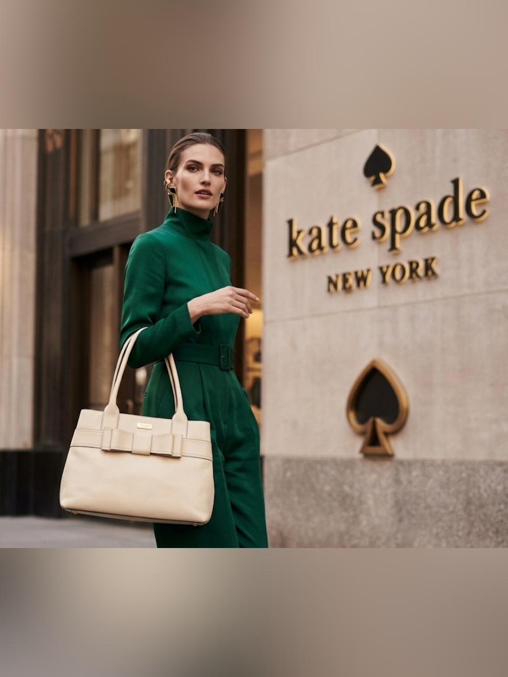 Authentic Kate Spade ♠️ signature designer leather bow handbag purse